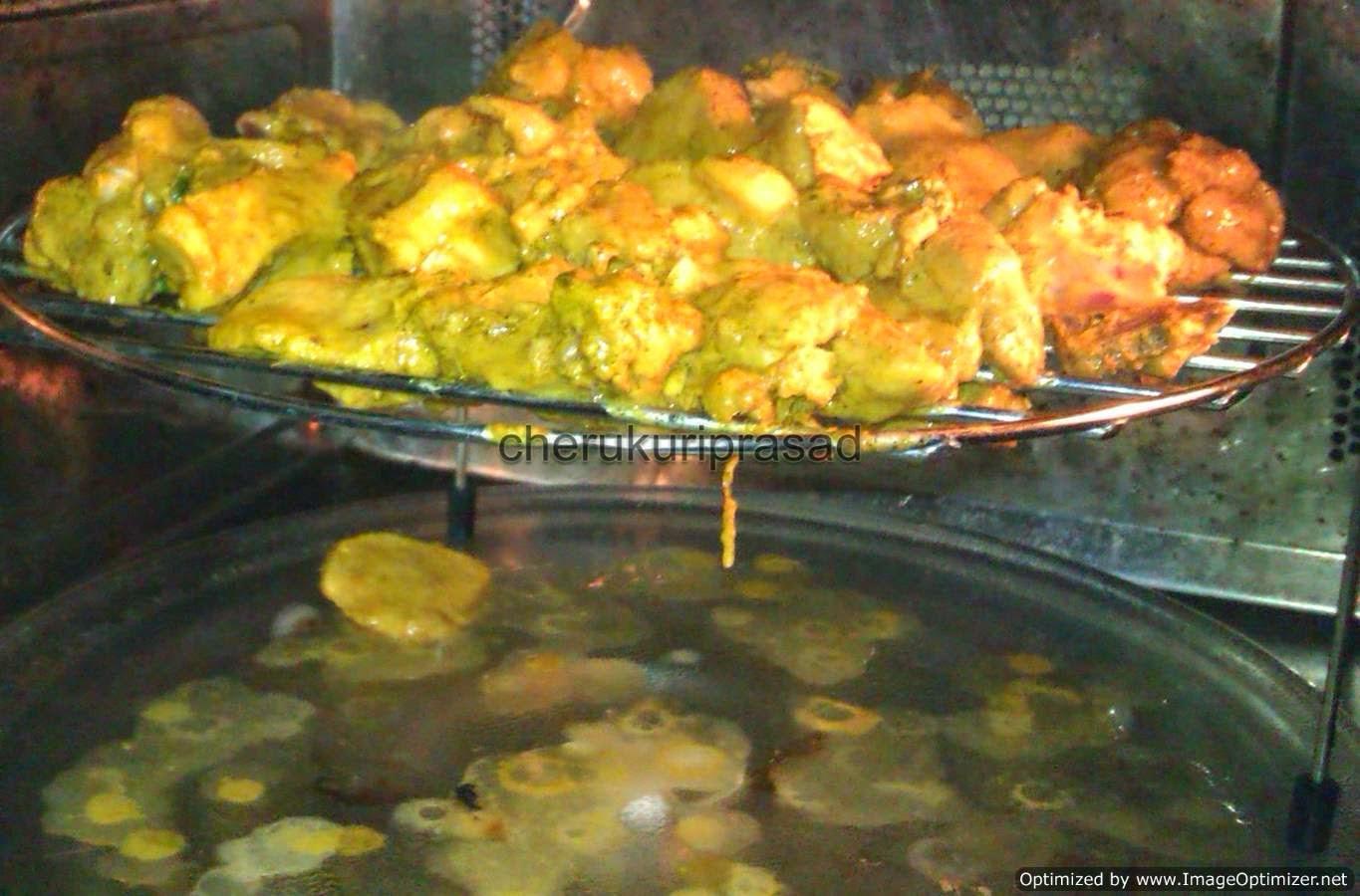 Chicken kabab sales in microwave oven